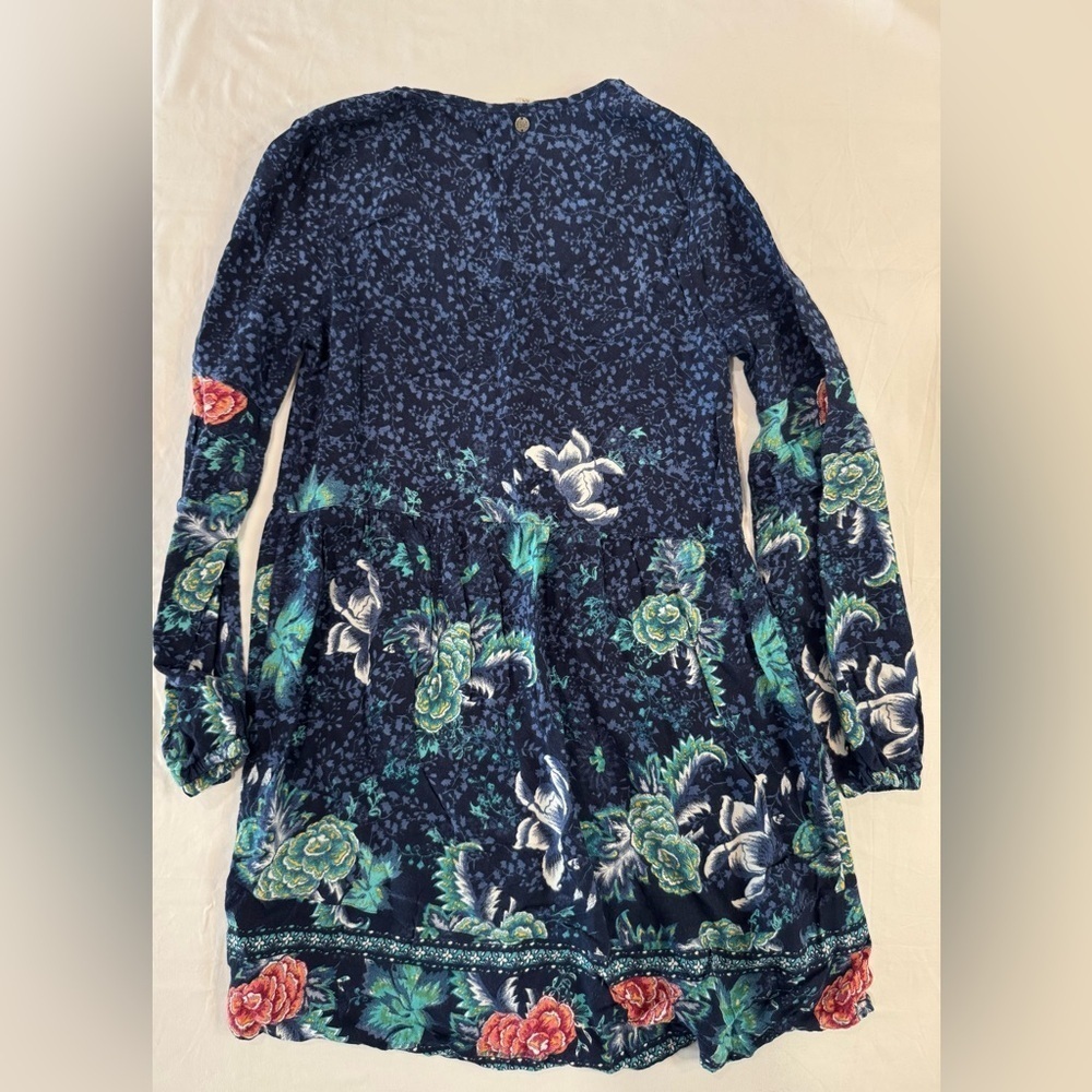SOLD NOT FOR SALE Billabong Navy Floral Boho Peasant Dress Junior M - Picture 16 of 16